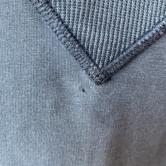 Lululemon Womens Charcoal Gray Long Sleeve Athletic Yoga Crewneck Sweatshirt - Picture 3 of 7